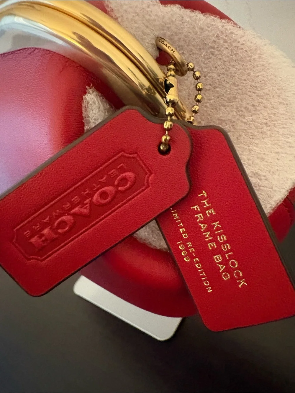 Coach kisslock 30 in Poppy